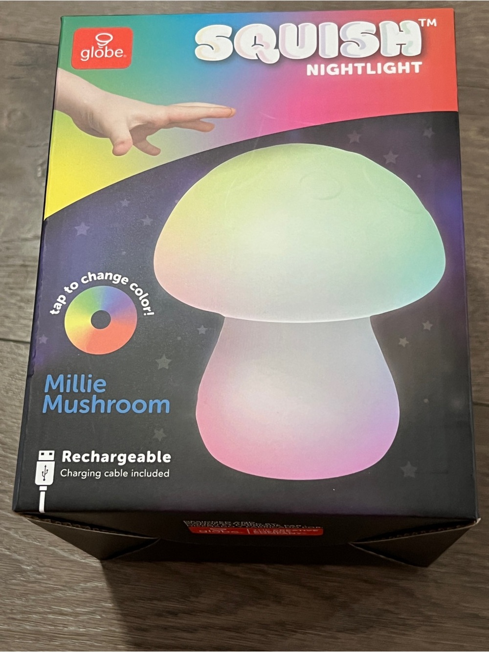 Globe Squish Millie Mushroom Nightlight New